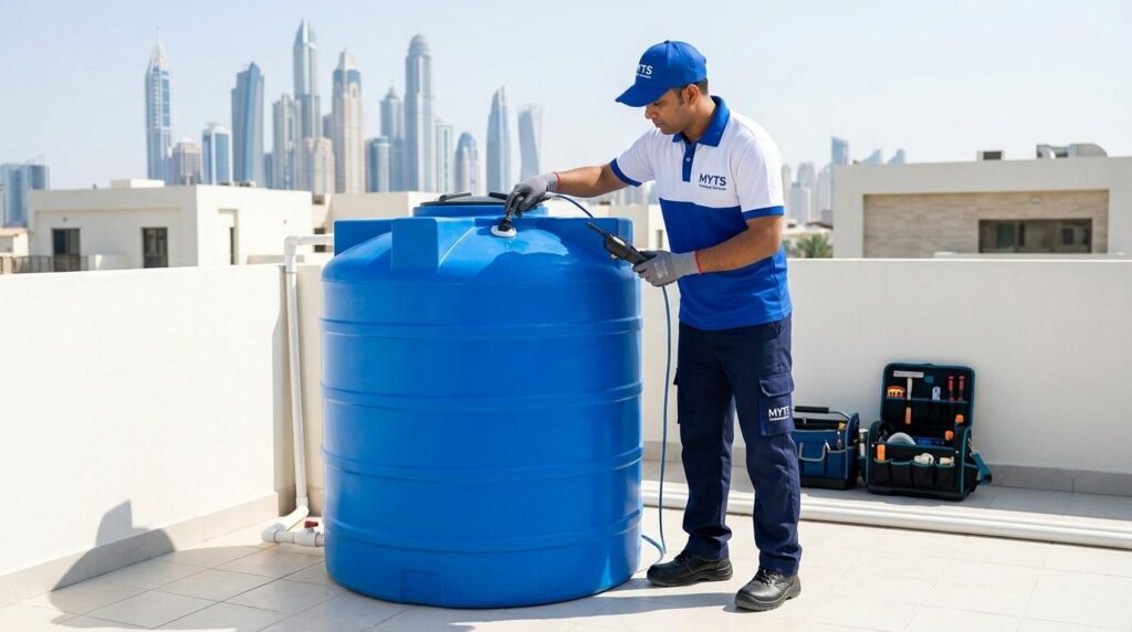 Water tank sanitization and deep cleaning services in Dubai by certified technicians