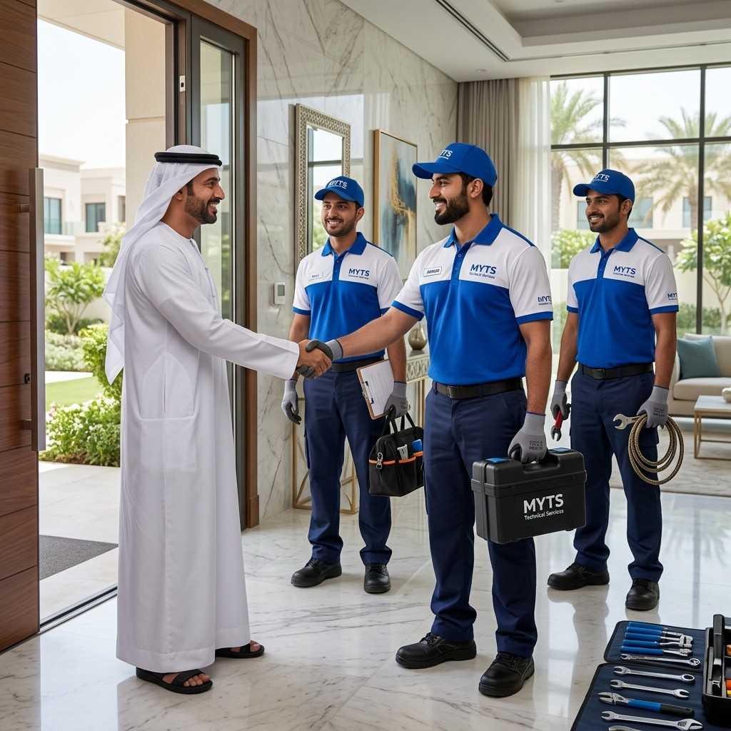 Professional plumber work in Dubai by MYTS Technical Services – leak repairs, pipe installation, kitchen & bathroom plumbing, and emergency plumbing.