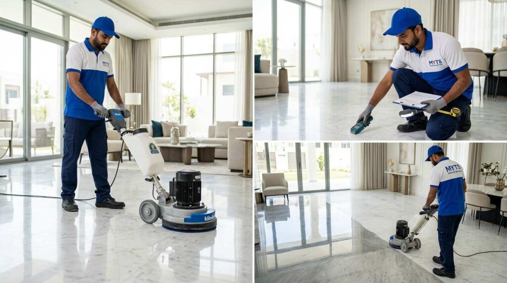 Marble Polishing in Dubai, Professional Floor Restoration Services 3 Affordable marble polishing services in Dubai for residential and commercial properties.