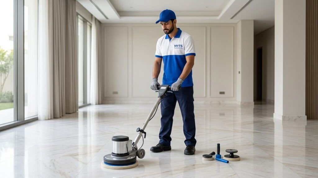 Marble Polishing Services in Dubai, Restore Shine with Professional Marble Floor Restoration 1 Professional marble polishing service in Dubai