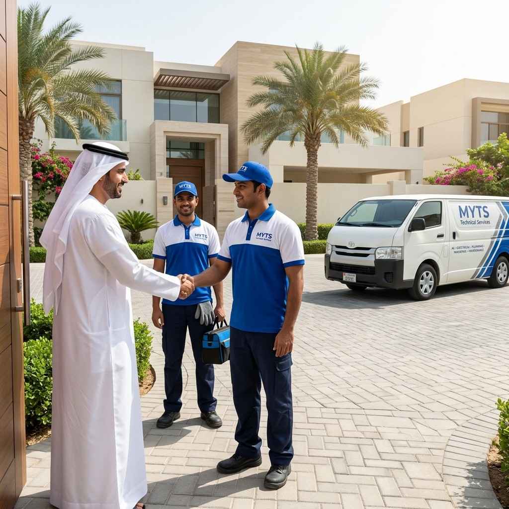 MYTS Technical Services team providing property maintenance services in Dubai